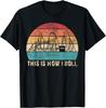 T-shirt Vintage Rétro Parc d'Attractions Montagnes Russes