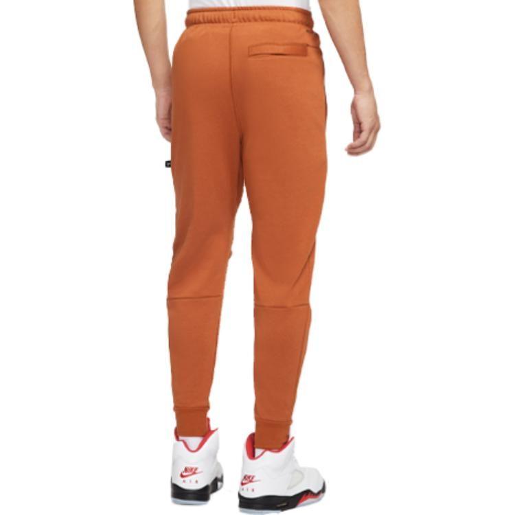 Jordan Knitted Sweatpants Men's Dark Reddish Umber Moderate Cuffed Pants DJ5874-246