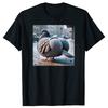 Brainrot Pigeon Funny Bird TShirt T Shirt Fashionable Loose Style Cotton Men Tops Shirt Customized Meme Pigeon Short Sleeve
