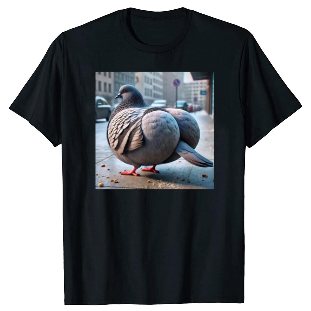 

Brainrot Pigeon Funny Bird T-Shirt T Shirt Fashionable Loose Style Cotton Men Tops Shirt Customized Meme Pigeon Short Sleeve ... 5XL