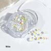 Mermaid Iridescent Nail Art Beads - Glass Rhinestone Half-Rounds for DIY Nail Decoration