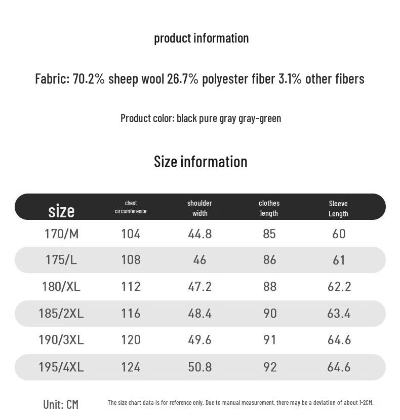 Yalu Men's Mid-Length Wool Blend Casual Coat