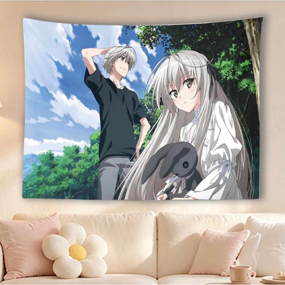 Haruka Sora Anime Tapestry Couple Scenery Print Wall Hanging Background Cloth Bedroom Dorm Decor