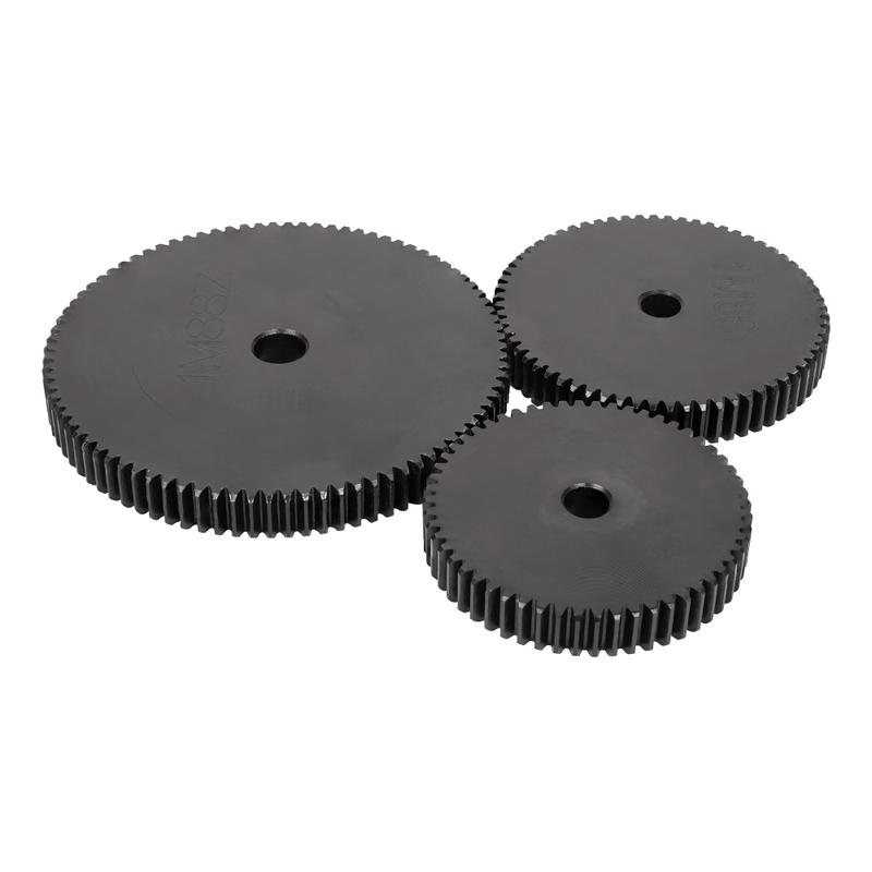 Blackening Motor Gear 1M-105T/110T/115T/120T/125T/130T/140T/150T Teeth Pitch 3.14 mm Total Height 10 mm Carbon Steel Flat Gear