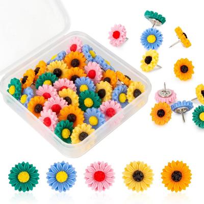 Sonnenblumen Harz Pinnnadeln – Große Dekorative Drucknadeln für DIY-Projekte