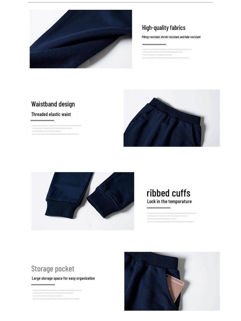 Dziecięce sportowe spodnie dresowe z podszewką z polaru na jesień/zimę - Przytulny, wszechstronny krój dla chłopców i dziewcząt