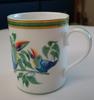 HERMES Paris Toucans Mug Cup Tableware 3.15 x 3.74 inch Japan Box Authentic