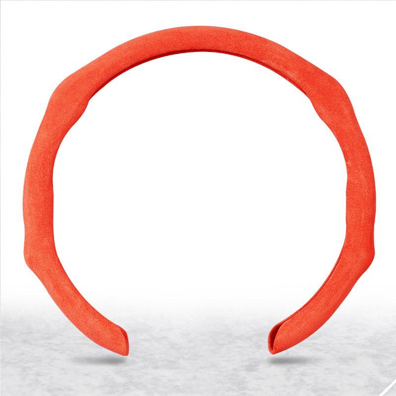 Car Universal 38cm NAPPA Car Steering Wheel Cover Suede Non-slip Card Cover Auto Steering Wheel Handle Booster Protective Cover