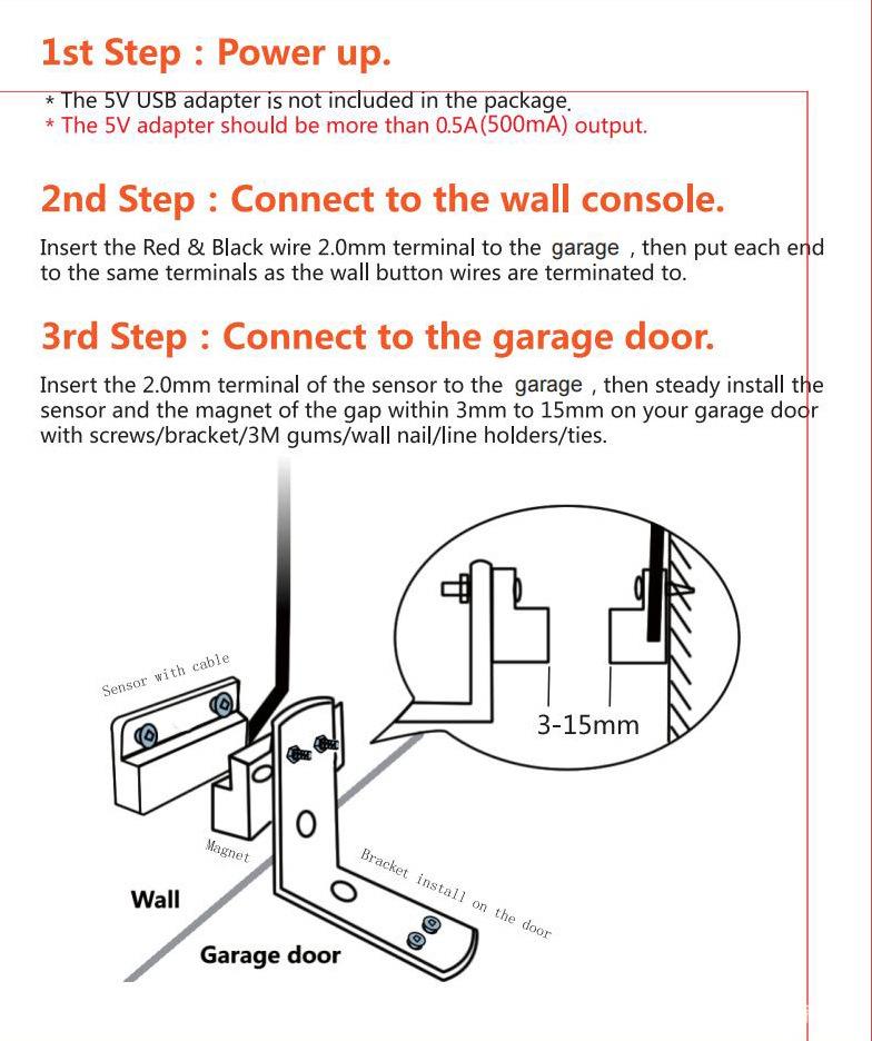 WiFi Smart Garage Door Controller with Alexa Voice and App Support
