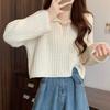 Navava VinTage Chain PoinT Collar Long Sleeve KniT T Nk2846