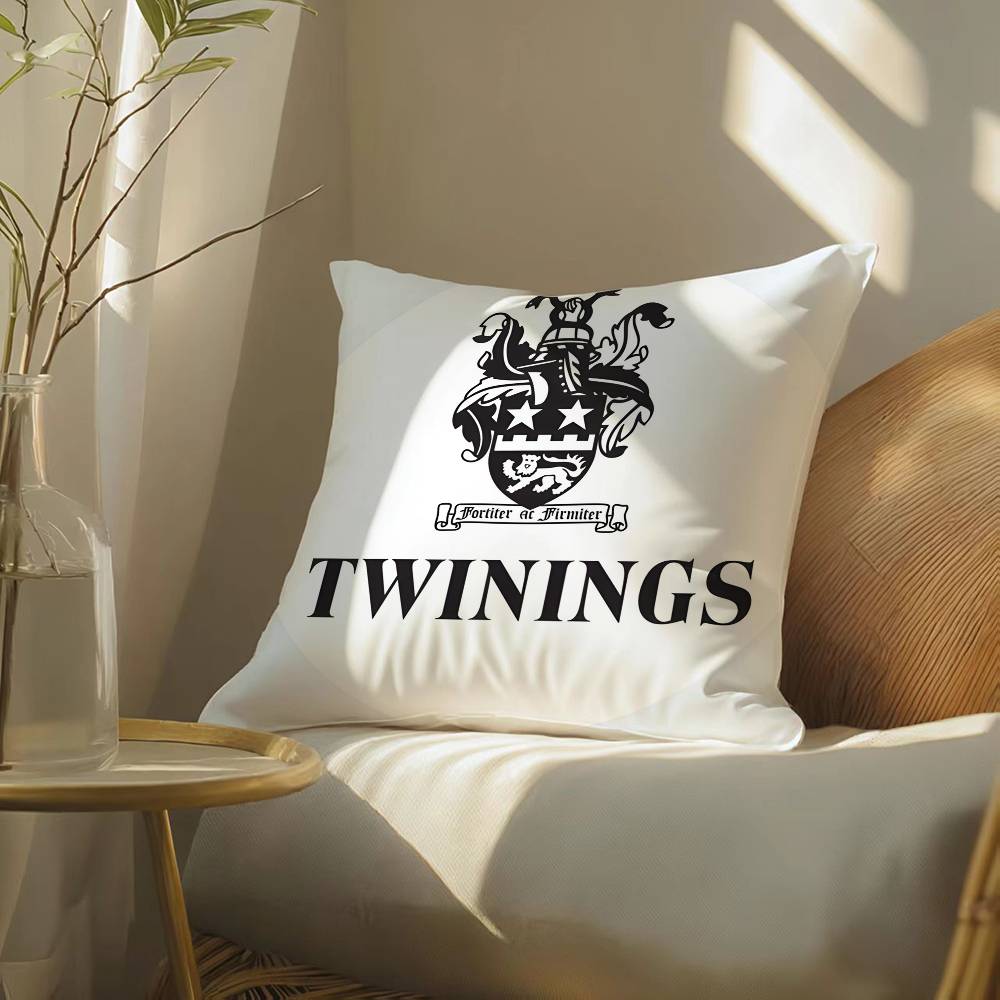 Elegant Red Twinings Pillow Case Silky Elegant Comfort Sofa Bed Invisible Zipper Beach Pillowcase