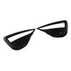 2Pcs Car Fog Light Cover Glossy Black Front Fog Lamp Eyebrow Trim Replacement For Tesla Model Y 2019 to 2023