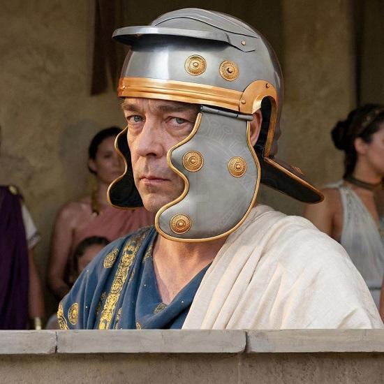 Шлем римского легионера Императорский галльский шлем Галеа Качество для реконструкции Стальная броня Головной убор воина Древнего Рима