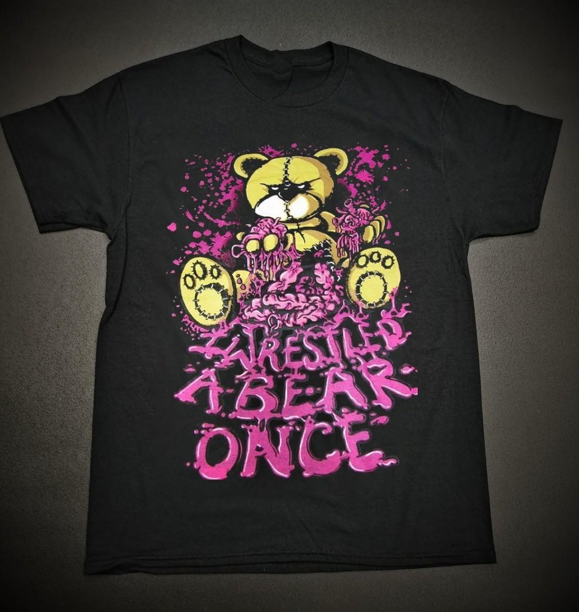 Vtg Iwrestledabearonce Band It s All Happening Shirt Black S to 5XL SG345 S разноцветный