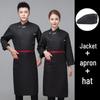 Set uniforme da chef: Opzioni a manica lunga e corta per Autunno/Inverno, Ideali per le cucine di Hotel e Ristoranti.