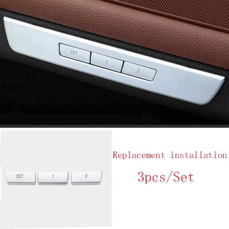 ABS Chrome Front Head Light Switch Button Cover Start Stop Engine Switch Button Trim Cover For BMW 5 Series 5GT F07 F10
