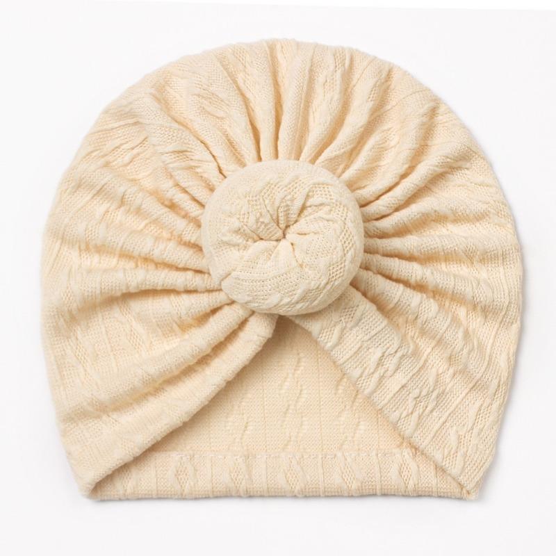 New Baby Boneless Hat, Children's Jacquard Cute Hat, Donut Fontanelle Protector, Baby Tip