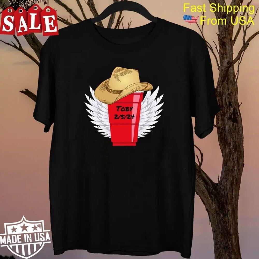 Toby Keith Shirt Red Solo Cup Wings Gift For Fans Unisex All Shirt Unisex T-Shirt XXL