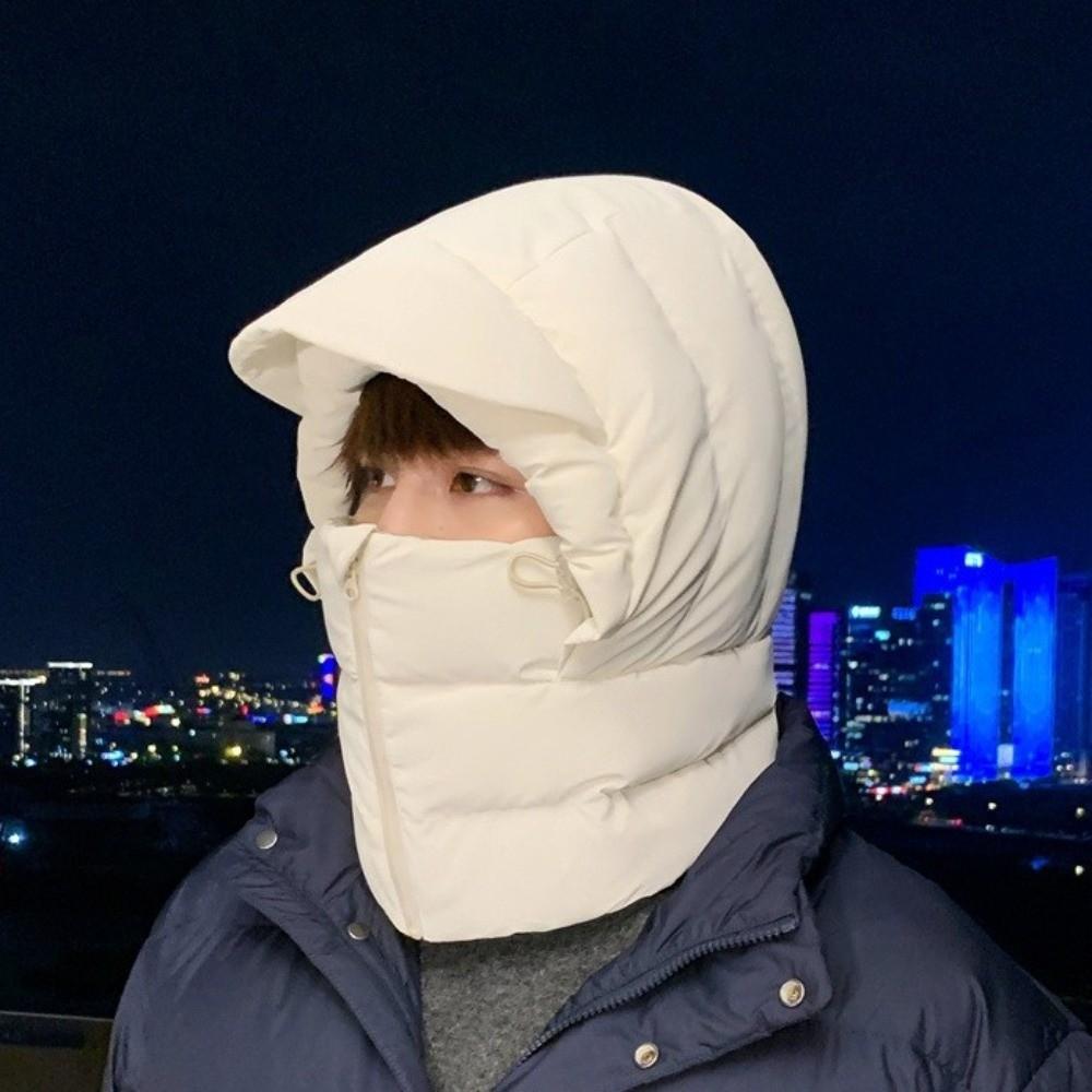 Windproof Warm Scarf Face Mask Keep Warm Lei Feng Hat Portable 3-in-1 Winter Cycling Hat  Skiing