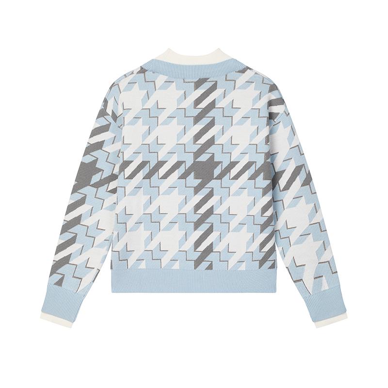 Fila Emerald Comfortable Fashion Versatile Casual Long Sleeve Knit Top Women Tops F11W514403F-ZA