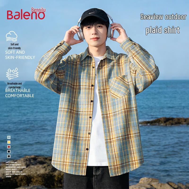 

Baleno Men s Casual Long-Sleeve Shirt 3XL