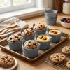 6 stk Silikon Silikon Kakeform Nonstick Muffins Silikonform Pudingform Kjøkkenverktøy