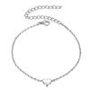 18K Gold Minimalist Heart Bracelet - Stainless Steel