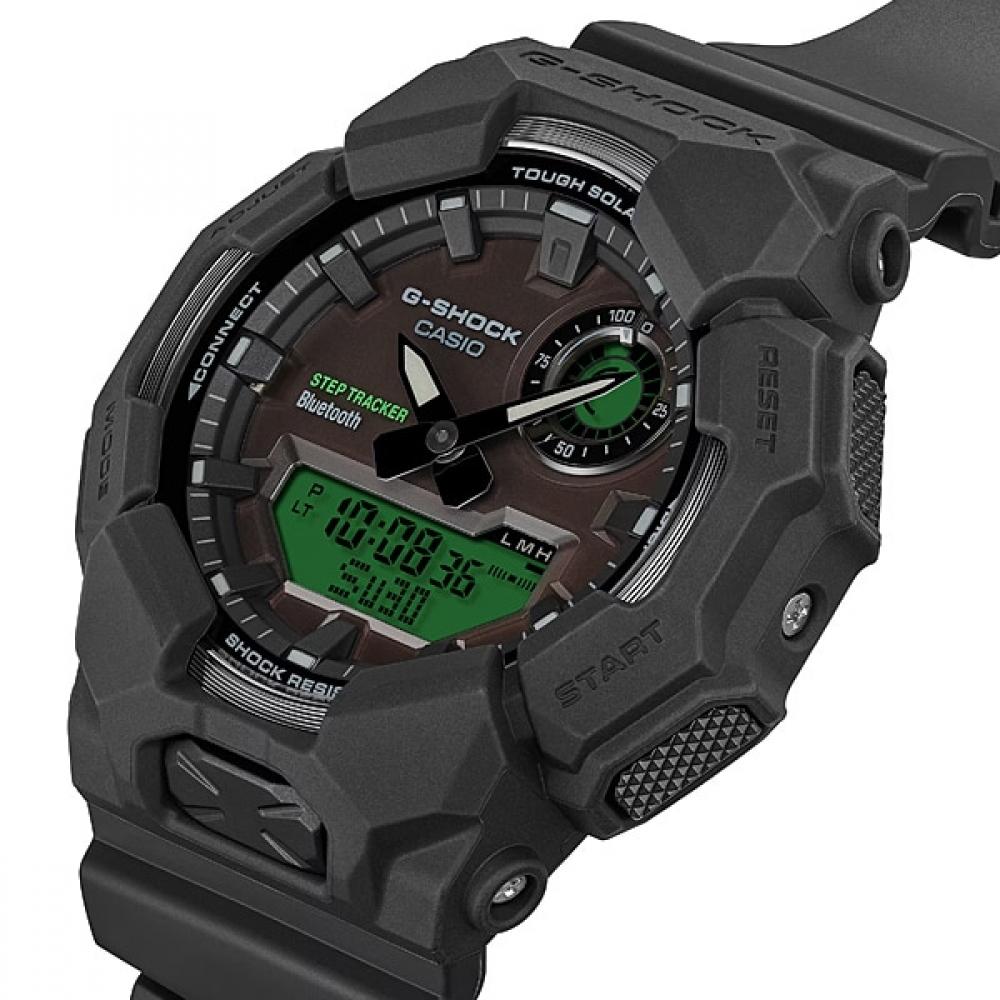 Casio G Shock G Shock Black And Electro Green Ga b010beG 1ajf