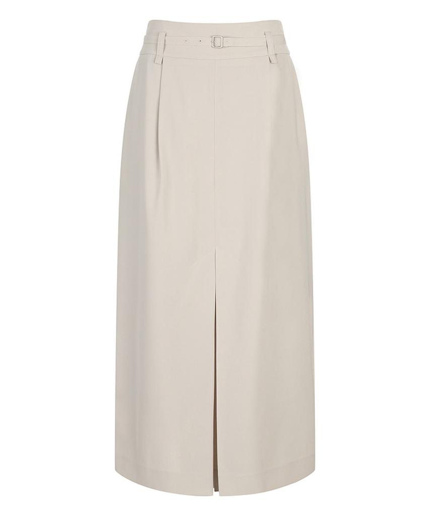MAREMONTE Front Slit Belted Skirt_M244Msk29S0