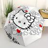 1pc Hello Kitty Heart Umbrella with Plastic Handle,Suitable for All Seasons Home Travel Outdoor UmbrellaSanlio546
