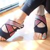 Yoga Socks Women Five Toes Finger Pilates Shoes Fitness Cross Straps Indoor Slip Resistant Yoga Socks