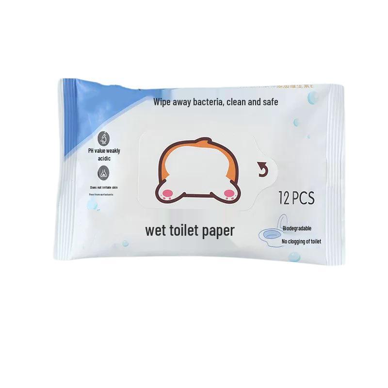 Gentle Formula Flushable Wet Wipes - Soft, Moisturizing, and Original Wood Pulp.