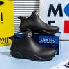 Men's and women's same short rain boots couple's low cut anti slip water shoes  PVC wear-resistant rain boots