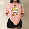 Dragon Ball Multi-color Style Women's Clothing High-quality Short-sleeved Summer Casual Sports Comfortable Breathable Cotton T-Shirt