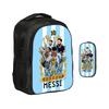 M-Messi Double Layered Backpack Football Star 2Pcs Set Backpack, Sports Pencil Bags School Bags  Kids School Mochila Rucksack