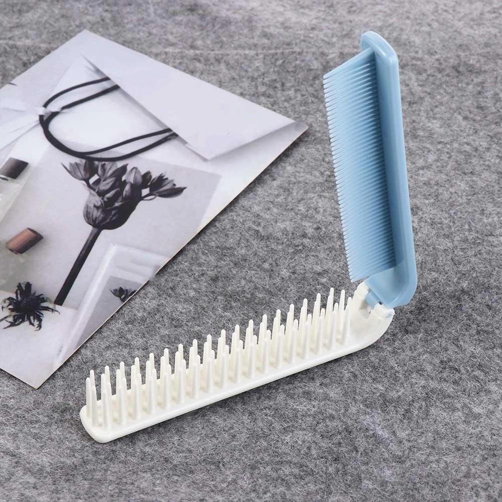 Massage Reise Haarbürste Haarpflege Faltbarer Kamm Haarkamm 2 in 1 Faltkamm Reise