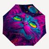 1pc Cosmic Cat Fashionable Automatic Opening/Closing Folding Umbrella with 8 Bones, Windproof Portable, Daily Use71