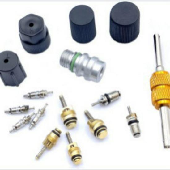 16PCS Set: European R134A Car AC High & Low Pressure Protective Caps & Valve Cores Default