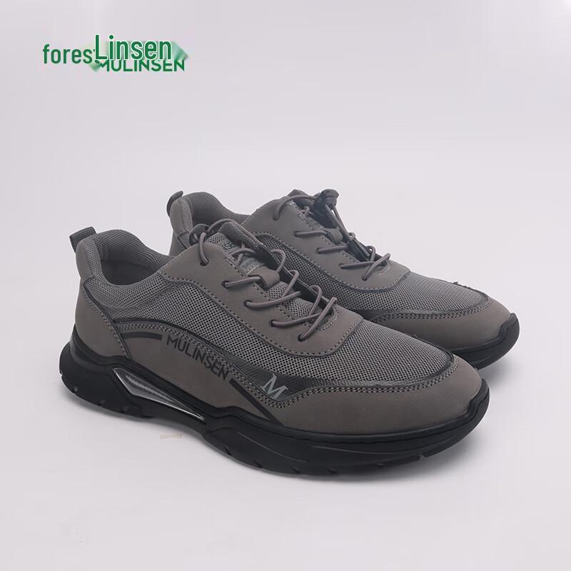 MULINSEN Men s Breathable Business Casual Derby Shoes 38