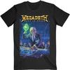 Men's Megadeth Rust and Peace 30th Anniversary Graphic T-Shirt Slim Fit Crew Neck Short Sleeve Black Casual Summer Tee