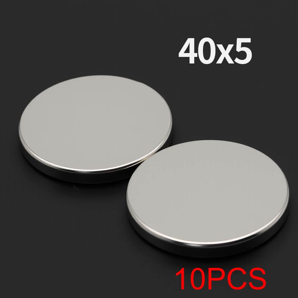 40x5mm Starker Neodym-Magnet N35 NdFeB Permanentmagnet Runde Superstarke Kühlschrankmagnete DIY