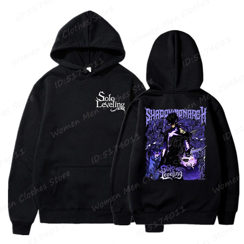 Hot Anime Lover Gift Jacket Solo Leveling Print Hoodies Men/Women Comic Sung Jinwoo Harajuku Hoodie Unisex Streetwear Pullovers