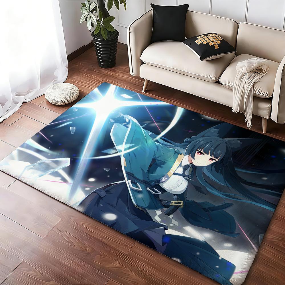 Hoshimi Miyabi Floor Mat Soft Thickened Absorbent Non-Slip Bedroom Living Room Door Mat Home Decor Flannel Rugs
