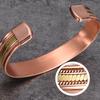 Vinterly Twisted Pure Copper Magnetic Bracelets Benefits Adjustable Open Cuff Jewelry for Women Men 12mm High Magnet Resizable