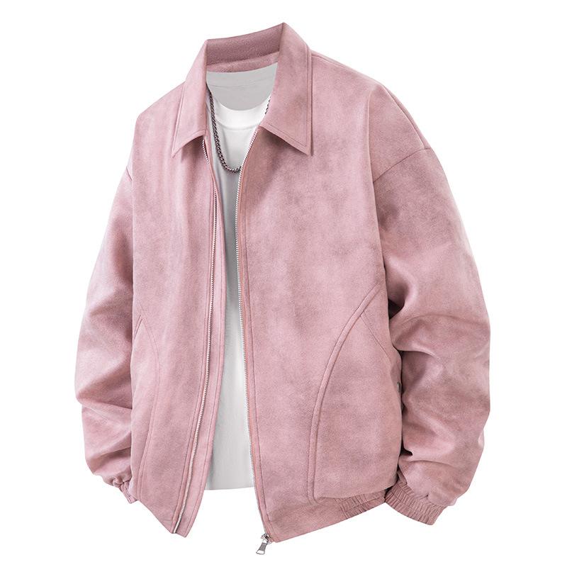 2025 autumn and winter new PU tooling retro leather jacket men's large size trendy jacket men's high-end sense ruffian handsome autumn and winter 