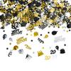 Black and Gold Confetti Birthday Party Confetti Table Decoration 18/20/30/40/50/60/70th Anniversary Party Decoration