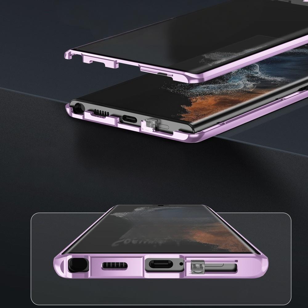 Samsung Galaxy S24 Ultra Case, Magnetic Dual Glass, Purple