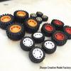4WD Toy Car with Plastic Wheels - 2mm Tire Models for DIY Projects (4 Types)