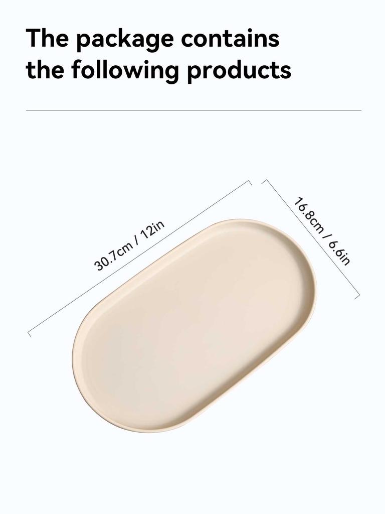 Oval Dinner Plate Microwave Safe Snack Fruit Plates Multifunctional Tableware Dessert Serving Tray Kitchen Dishes