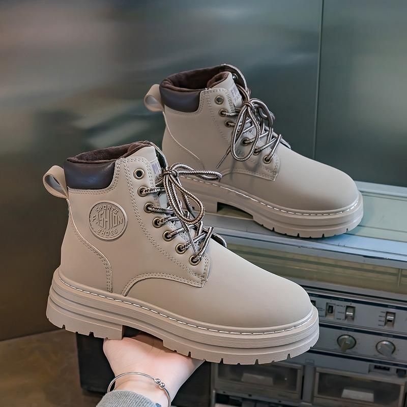 Autumn High-top Martin Boots Couple's Retro Tooling Short Shoes Men's Outdoor Thick-soled Big Yellow Boots